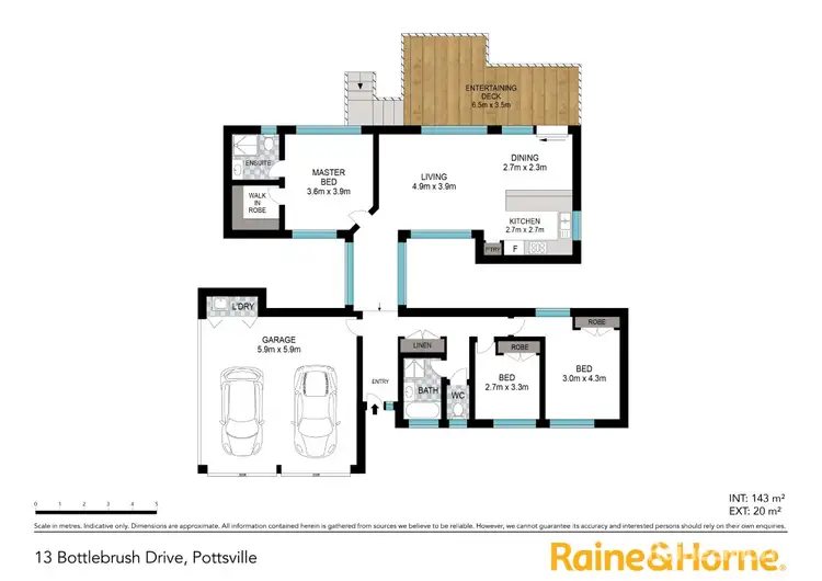 Floorplan of Homely house listing, 13 Bottlebrush Drive, Pottsville NSW 2489