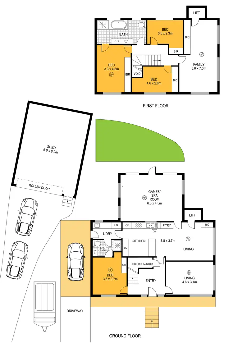 Floorplan of Homely house listing, 12-14 Davies Street, Encounter Bay SA 5211