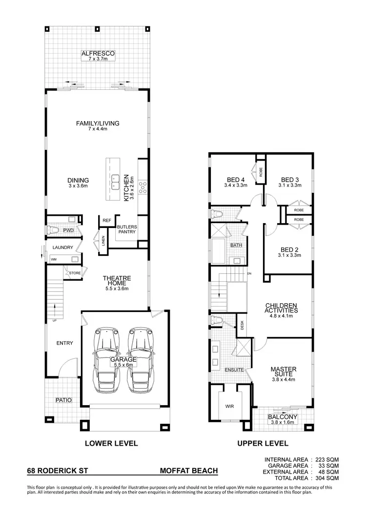 Floorplan of Homely house listing, 68 Roderick Street, Moffat Beach QLD 4551