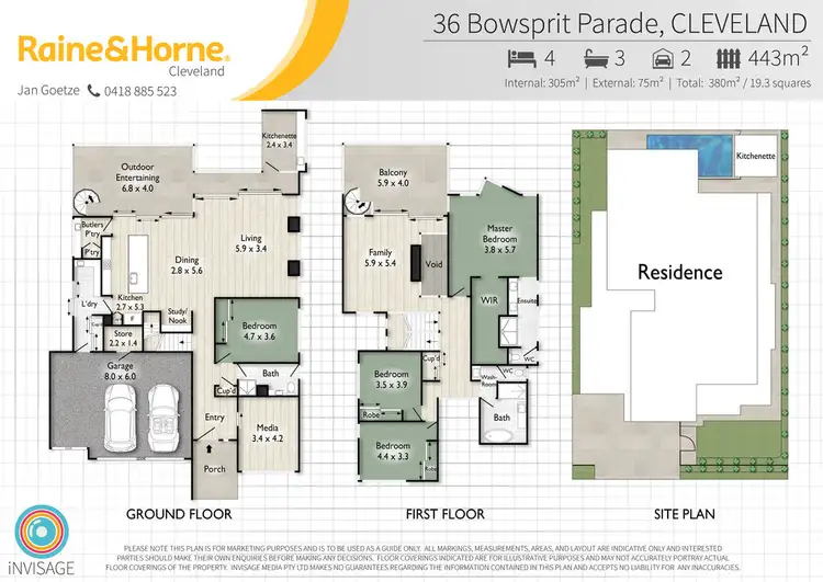 Floorplan of Homely house listing, 36 Bowsprit Parade, Raby Bay QLD 4163