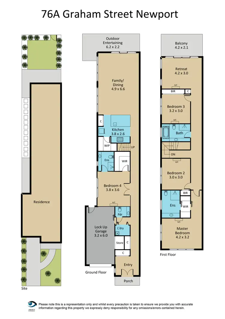 Floorplan of Homely house listing, 76A Graham Street, Newport VIC 3015