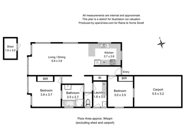 Floorplan of Homely house listing, 1/5 Parsonage Place, Sorell TAS 7172