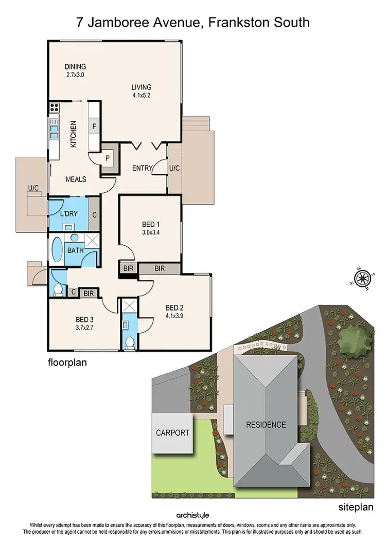 Floorplan of Homely house listing, 7 Jamboree Avenue, Frankston South VIC 3199