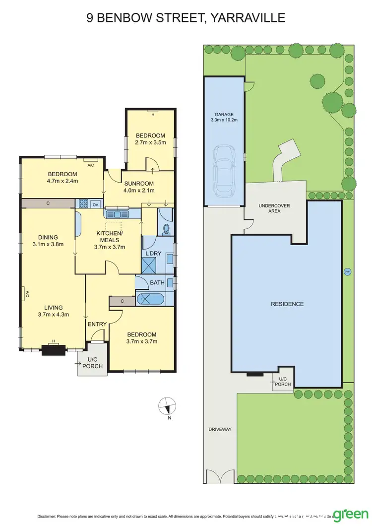 Floorplan of Homely house listing, 9 Benbow Street, Yarraville VIC 3013