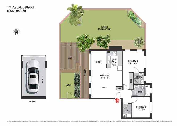 Floorplan of Homely apartment listing, 1/1 Astolat Street, Randwick NSW 2031