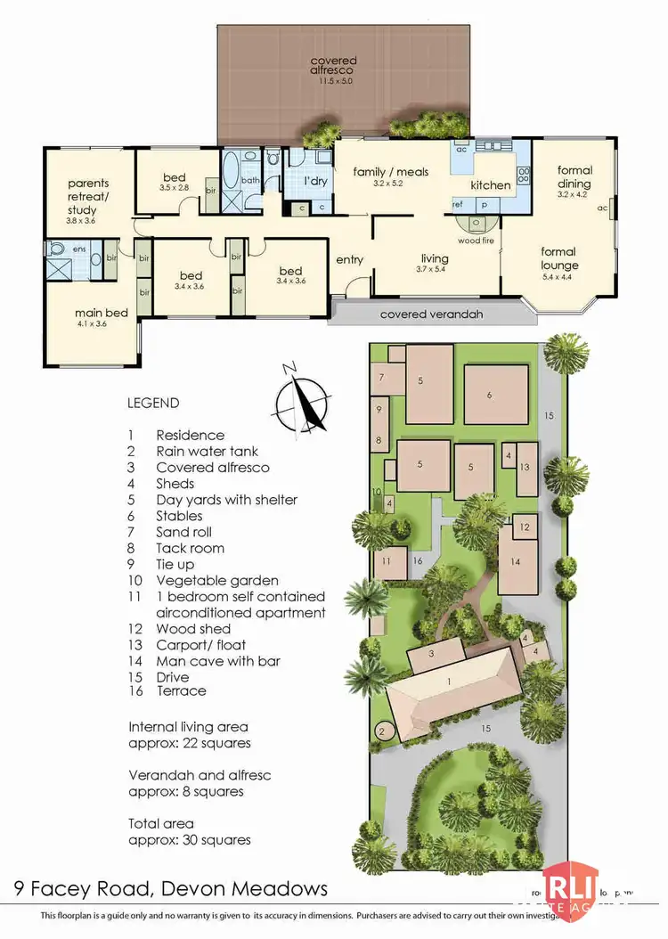 Floorplan of Homely rural property listing, 9 Facey Road, Devon Meadows VIC 3977