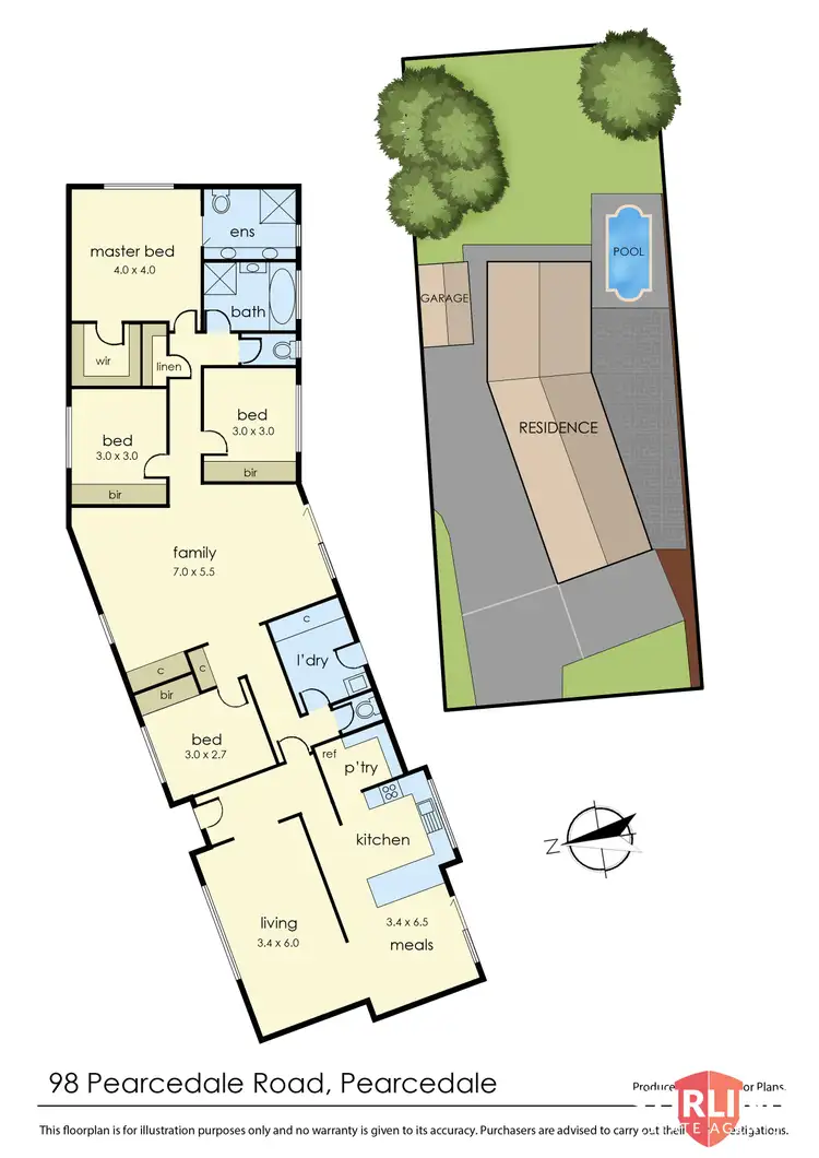 Floorplan of Homely house listing, 98 Pearcedale Road, Pearcedale VIC 3912