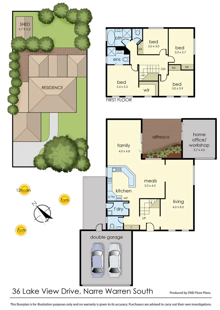 Floorplan of Homely house listing, 36 Lake View Drive, Narre Warren South VIC 3805