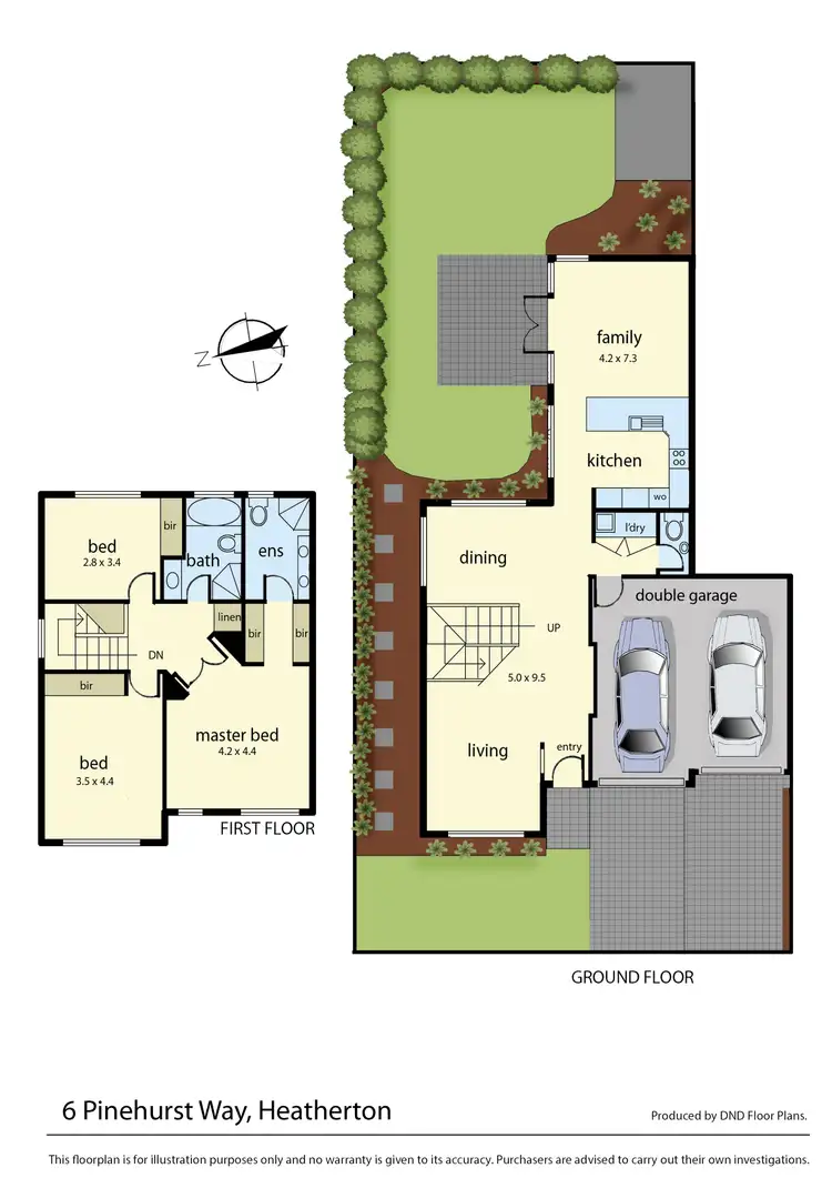 Floorplan of Homely house listing, 6 Pinehurst Way, Heatherton VIC 3202