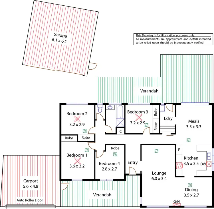 Floorplan of Homely house listing, 32 Eusebio Drive, Salisbury East SA 5109