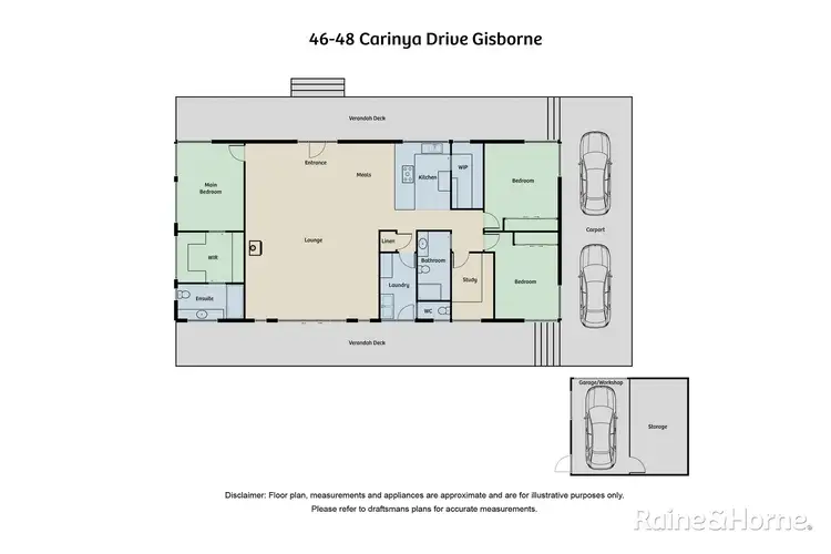 Floorplan of Homely house listing, 46-48 Carinya Drive, Gisborne VIC 3437