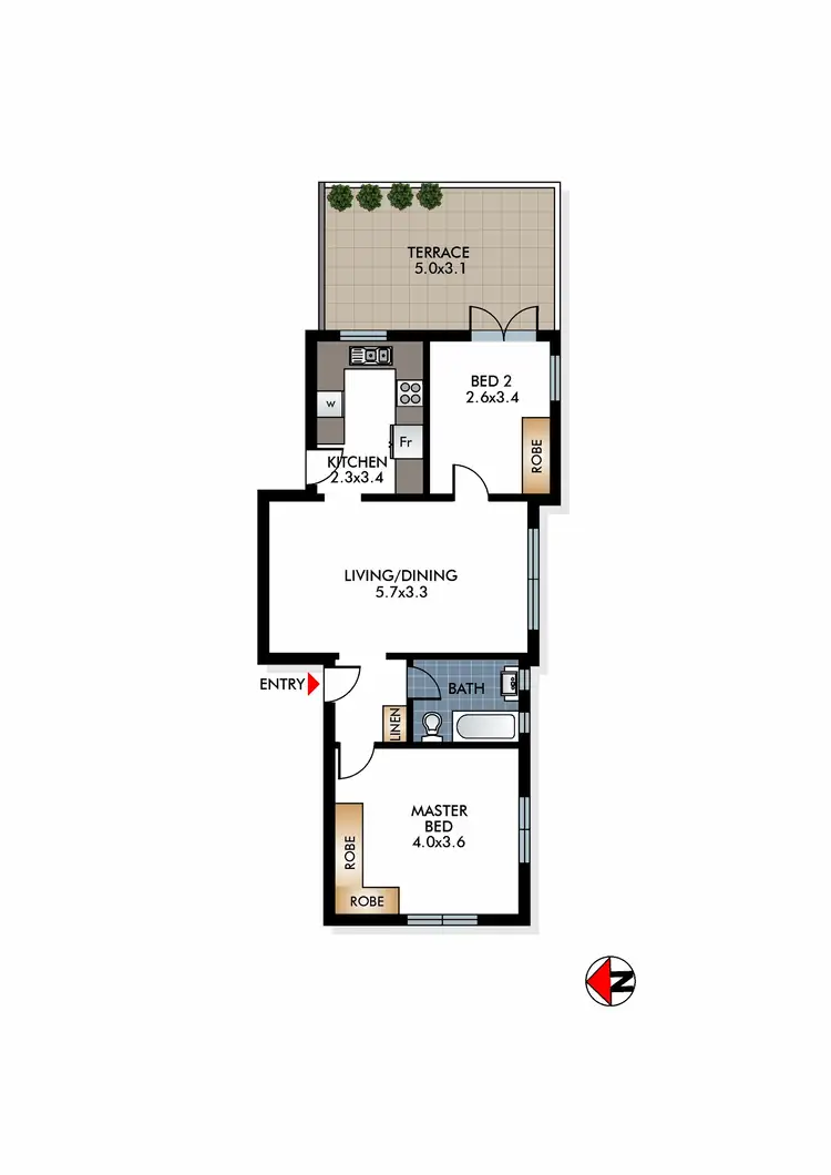 Floorplan of Homely apartment listing, 8/82 Drumalbyn Road, Bellevue Hill NSW 2023