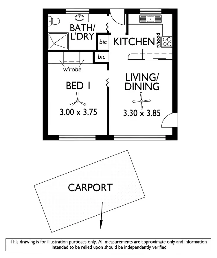 Floorplan of Homely unit listing, 6/15 Warwick Avenue, Kurralta Park SA 5037