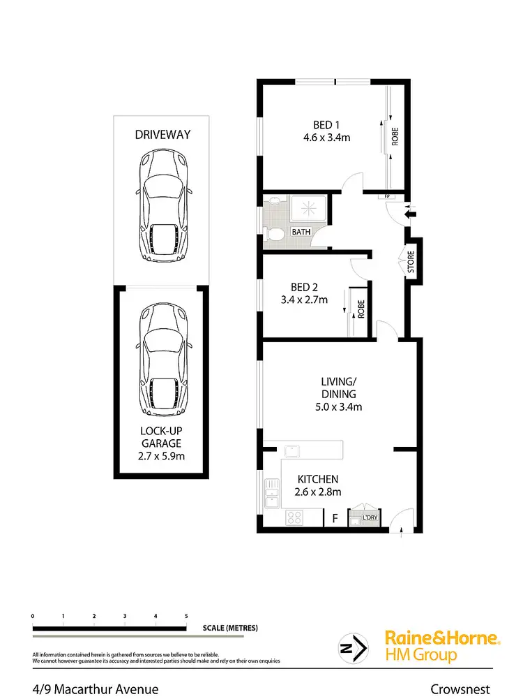 Floorplan of Homely unit listing, 4/9 Macarthur Avenue, Crows Nest NSW 2065