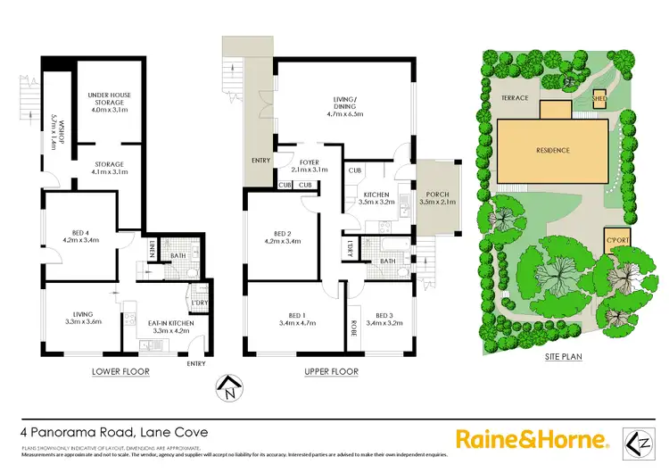 Floorplan of Homely house listing, 4 Panorama Road, Lane Cove NSW 2066