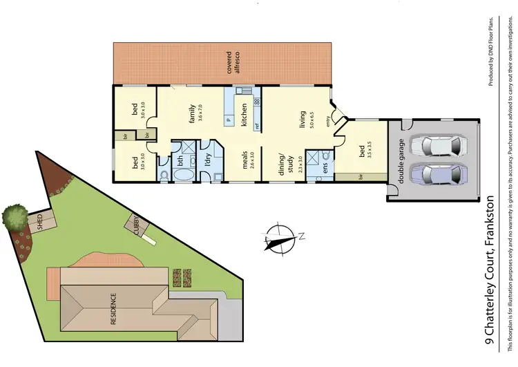 Floorplan of Homely house listing, 9 Chatterley Court, Frankston VIC 3199
