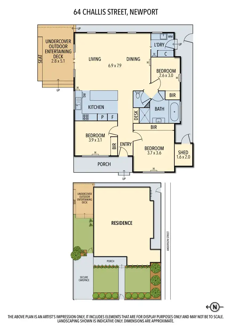Floorplan of Homely house listing, 64 Challis Street, Newport VIC 3015