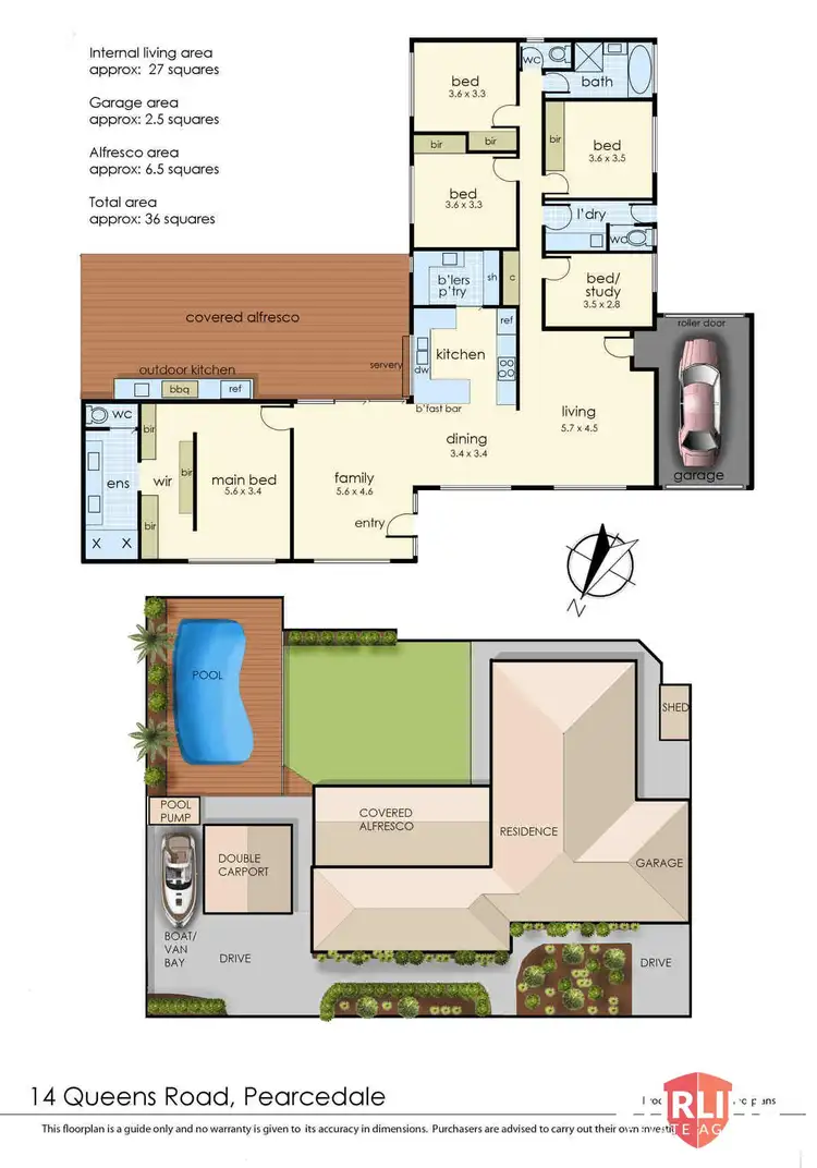 Floorplan of Homely house listing, 14 Queens Road, Pearcedale VIC 3912