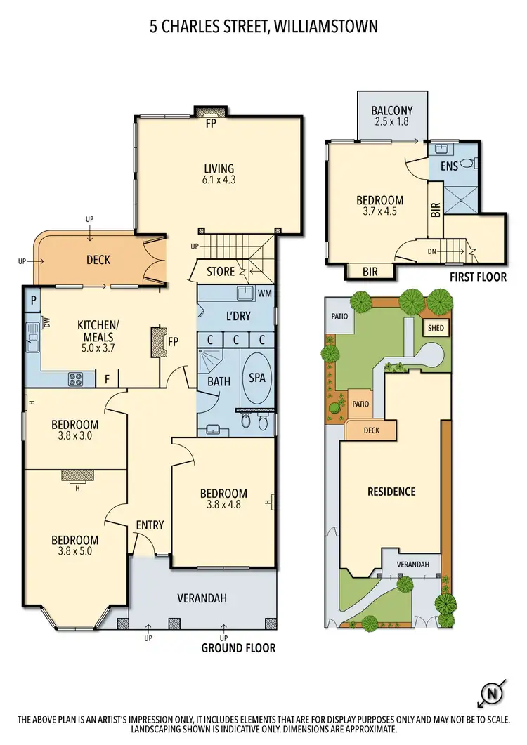 Floorplan of Homely house listing, 5 Charles Street, Williamstown VIC 3016
