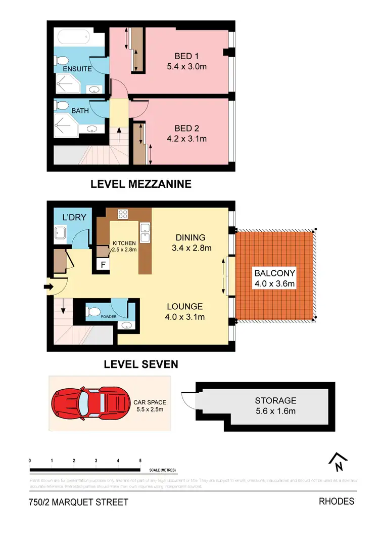 Floorplan of Homely apartment listing, 750/2 Marquet Street, Rhodes NSW 2138