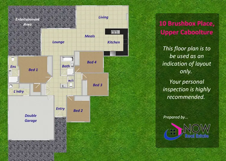 Floorplan of Homely house listing, 10 Brushbox Place, Upper Caboolture QLD 4510