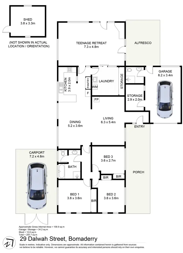 Floorplan of Homely house listing, 29 Dalwah Street, Bomaderry NSW 2541