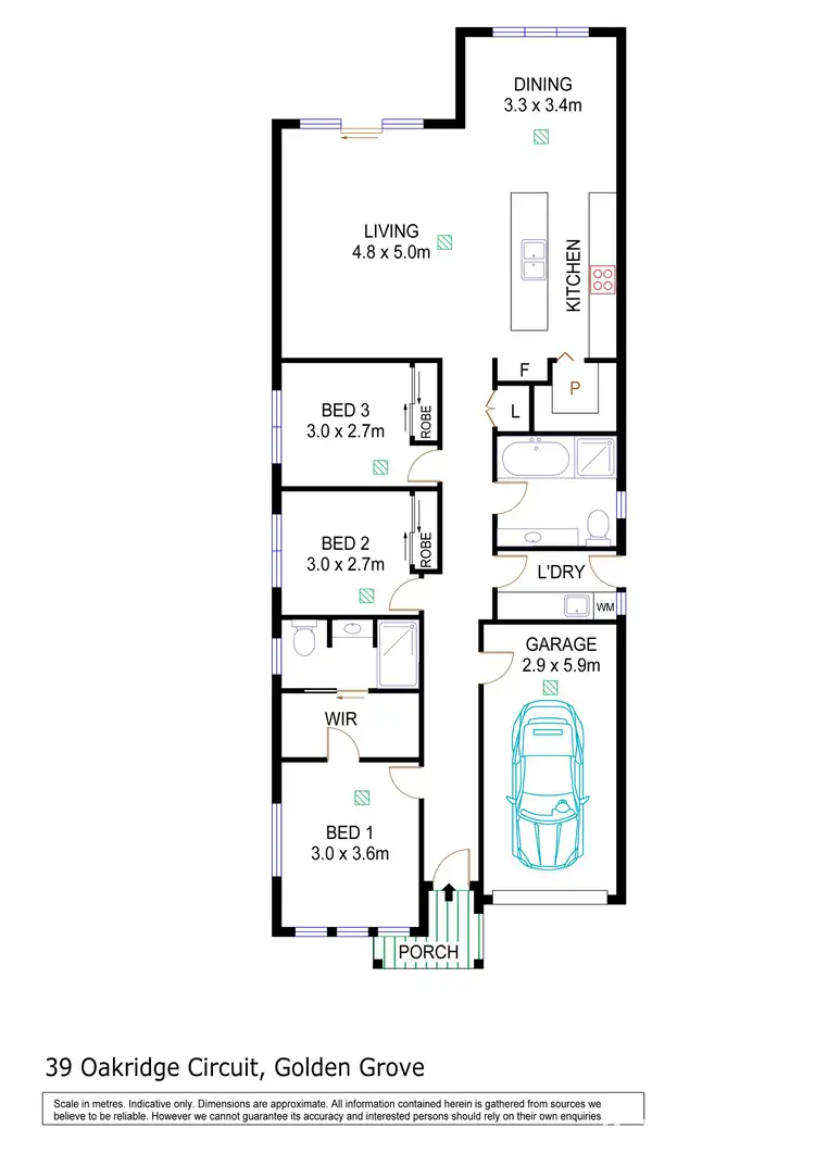 Floorplan of Homely house listing, 39 Oakridge Circuit, Golden Grove SA 5125