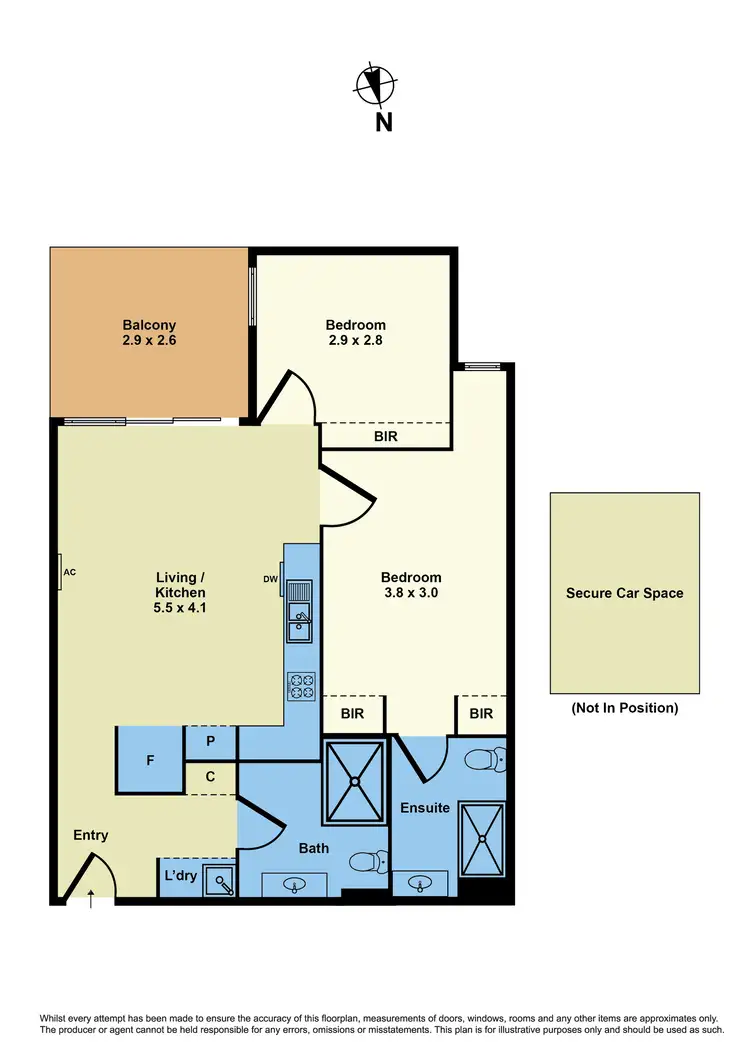 Floorplan of Homely apartment listing, 114/190 Ferguson Street, Williamstown VIC 3016