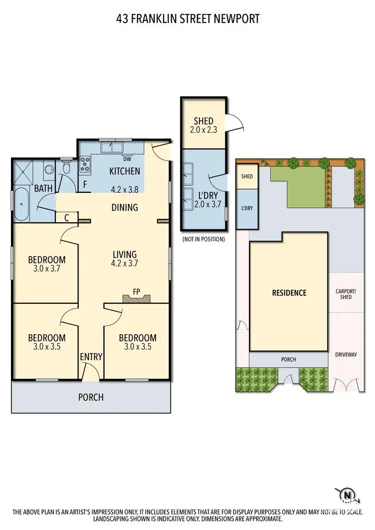 Floorplan of Homely house listing, 43 Franklin Street, Newport VIC 3015