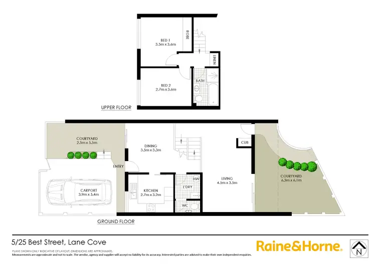 Floorplan of Homely townhouse listing, 5/25 Best Street, Lane Cove NSW 2066