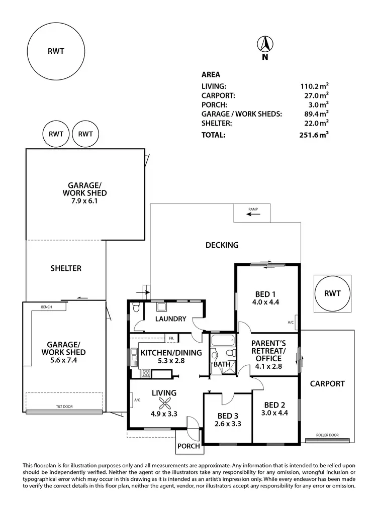 Floorplan of Homely house listing, 4 Kennett Street, Meadows SA 5201