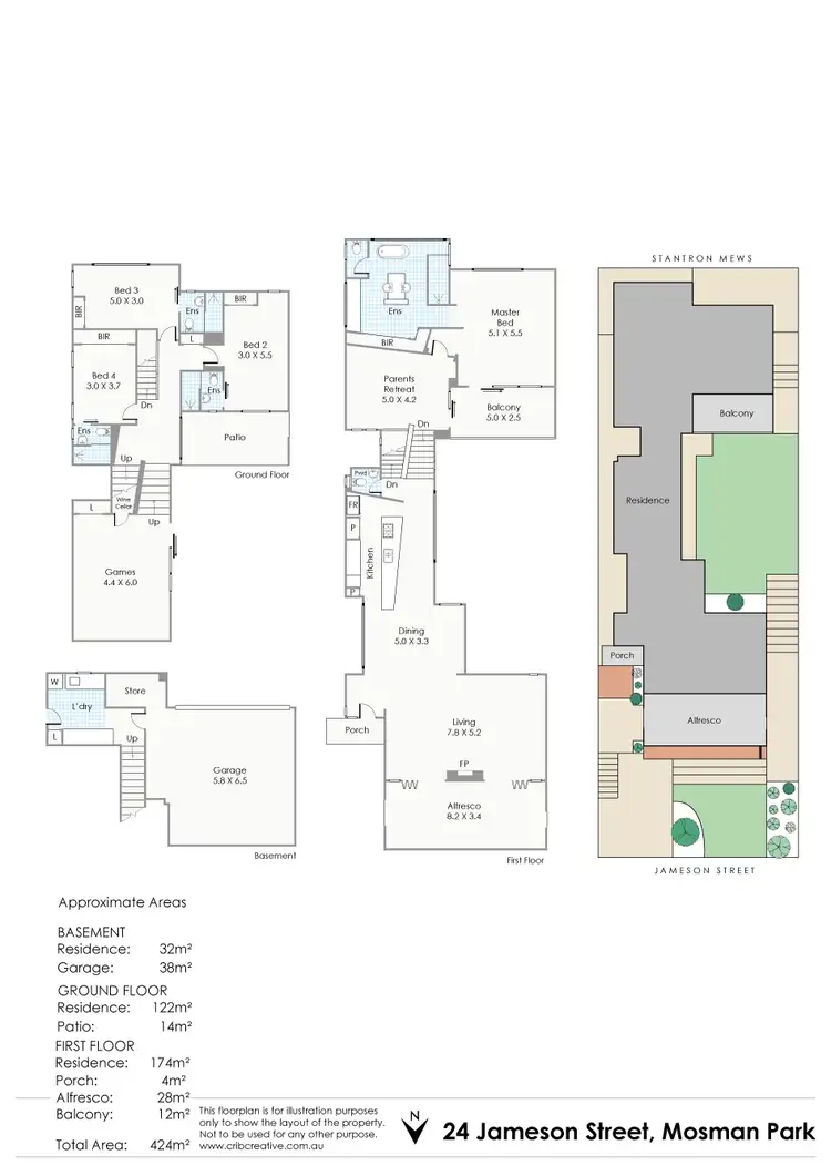 Floorplan of Homely house listing, 24 Jameson Street, Mosman Park WA 6012