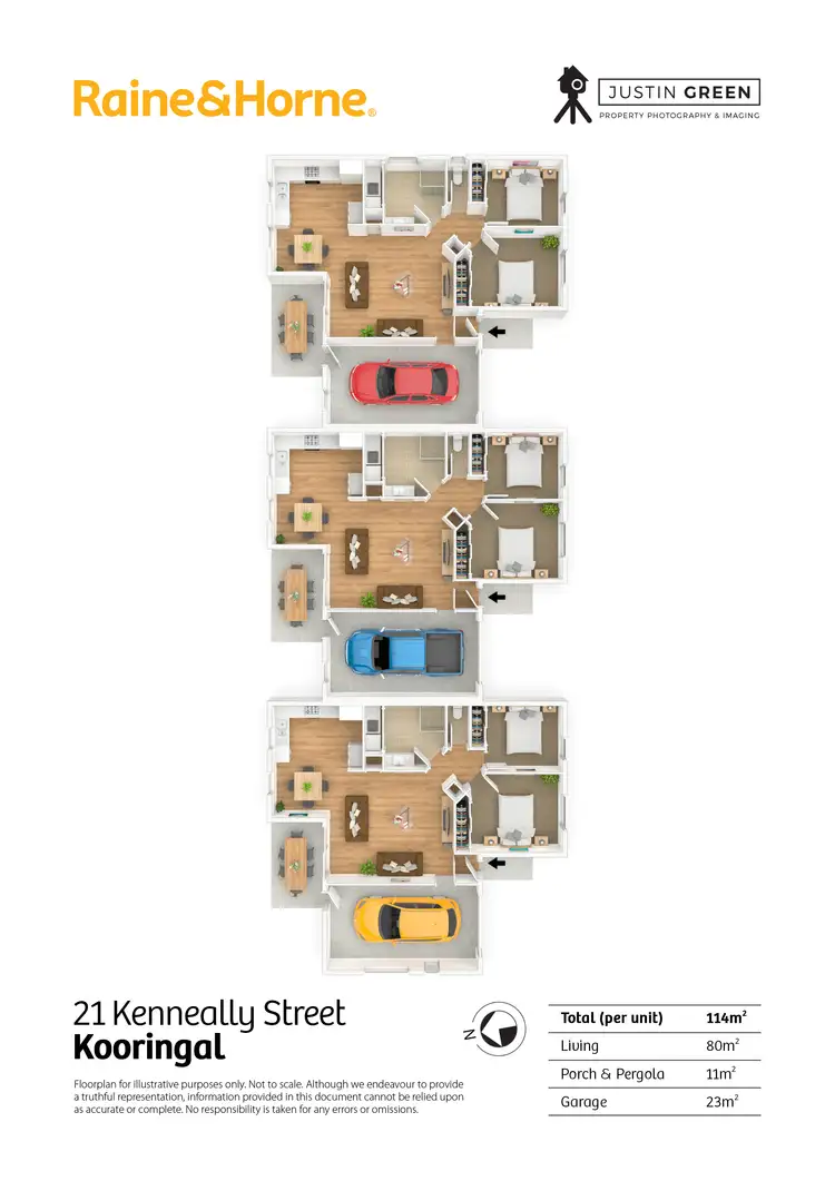 Floorplan of Homely block of units listing, 1-3/21 Kenneally Street, Kooringal NSW 2650