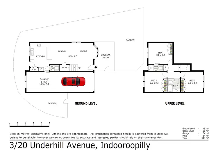 Floorplan of Homely townhouse listing, 3/20 Underhill Avenue, Indooroopilly QLD 4068
