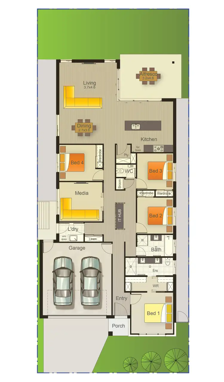 Floorplan of Homely house listing, 64 Ficus Drive, Palmview QLD 4553