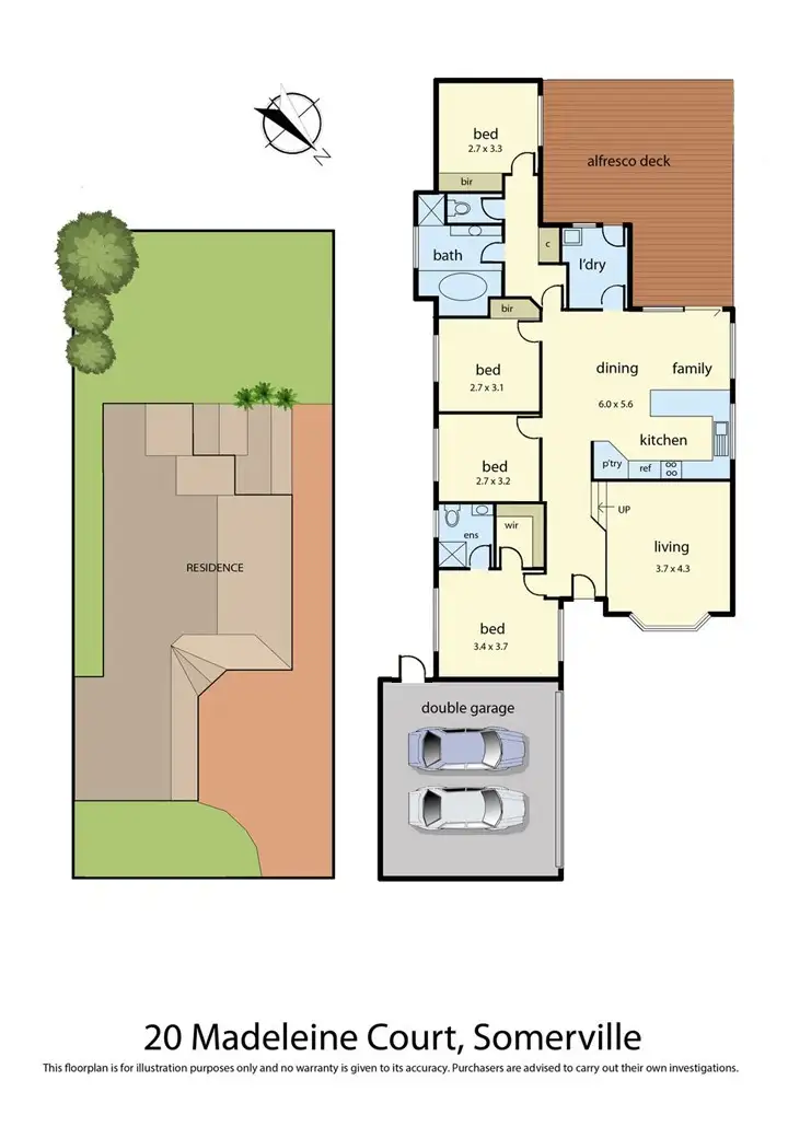 Floorplan of Homely house listing, 20 Madeleine Court, Somerville VIC 3912