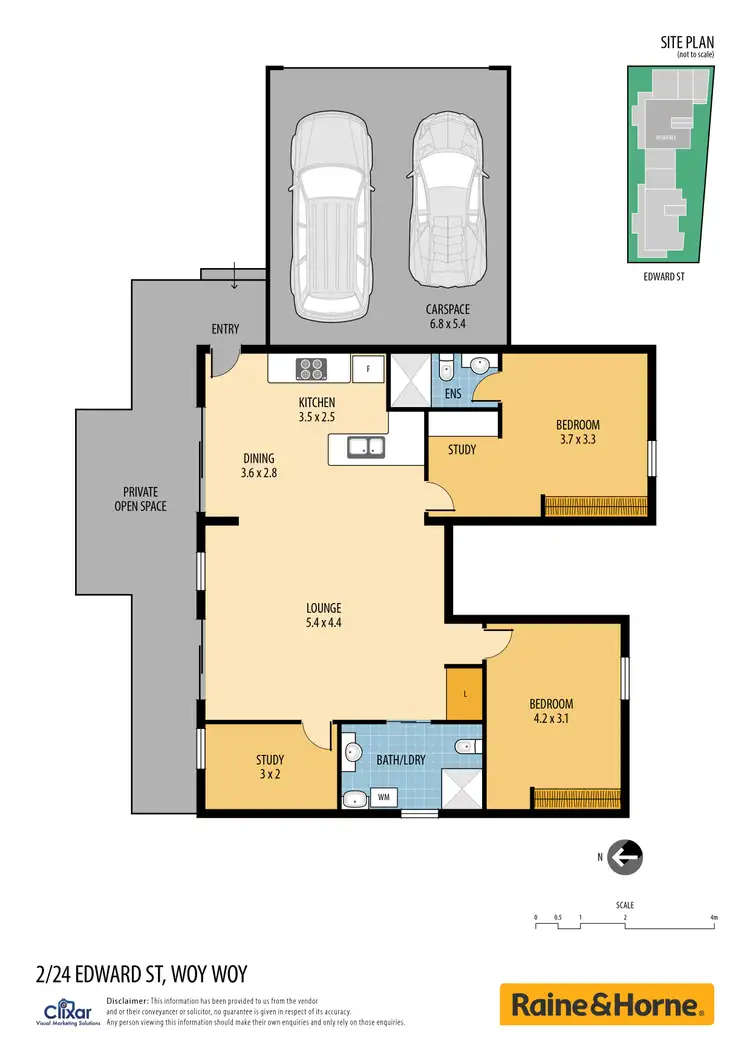 Floorplan of Homely villa listing, 2/24 Edward Street, Woy Woy NSW 2256