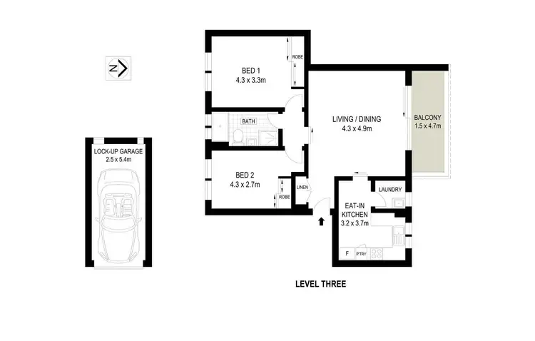 Floorplan of Homely apartment listing, 17/482 Pacific Highway, Lane Cove NSW 2066