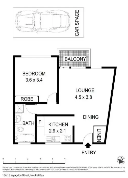Floorplan of Homely apartment listing, 104/15 Wyagdon Street, Neutral Bay NSW 2089