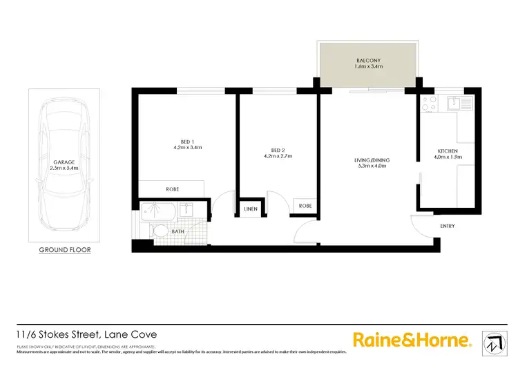 Floorplan of Homely apartment listing, 11/6 Stokes Street, Lane Cove NSW 2066