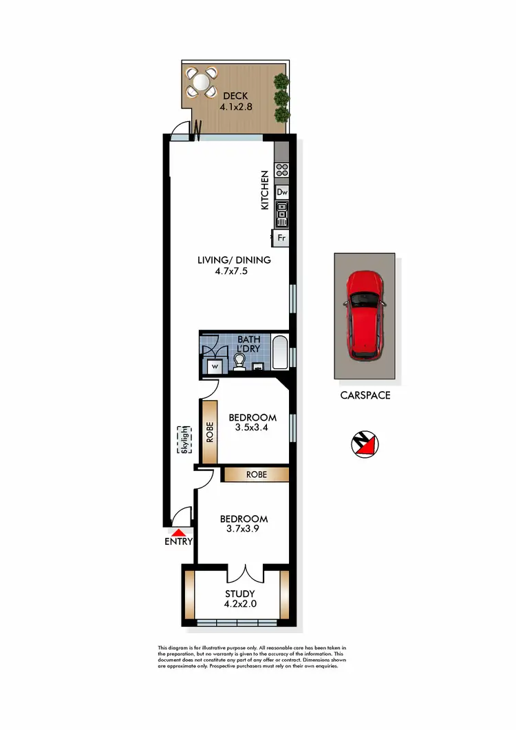 Floorplan of Homely apartment listing, 4/42 Beach Road, Bondi Beach NSW 2026