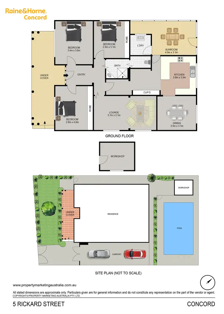 Floorplan of Homely house listing, 5 Rickard Street, Concord NSW 2137