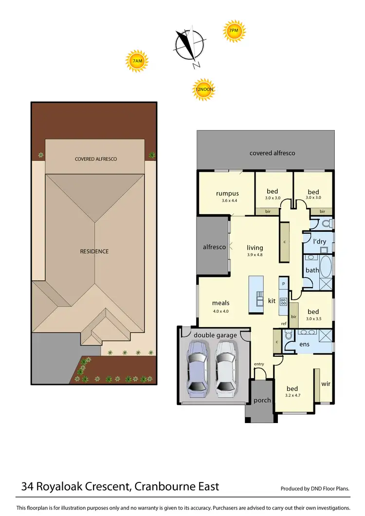Floorplan of Homely house listing, 34 Royaloak Crescent, Cranbourne East VIC 3977