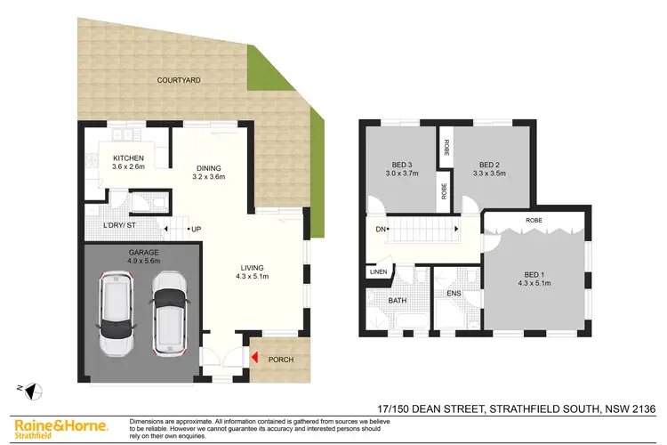 Floorplan of Homely townhouse listing, 17/150 Dean Street, Strathfield South NSW 2136