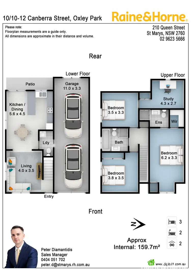 Floorplan of Homely townhouse listing, 10/10-12 Canberra Street, Oxley Park NSW 2760