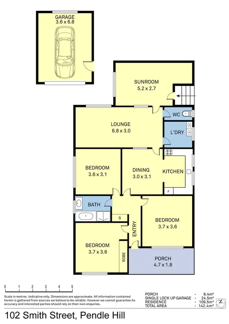 Floorplan of Homely house listing, 102 Smith Street, Pendle Hill NSW 2145