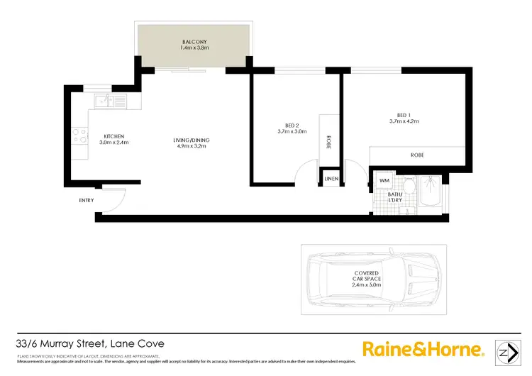 Floorplan of Homely apartment listing, 33/6 Murray Street, Lane Cove NSW 2066
