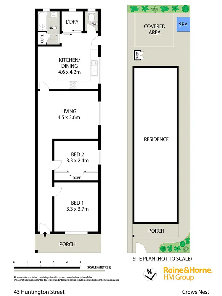 Floorplan of Homely house listing, 43 Huntington Street, Crows Nest NSW 2065