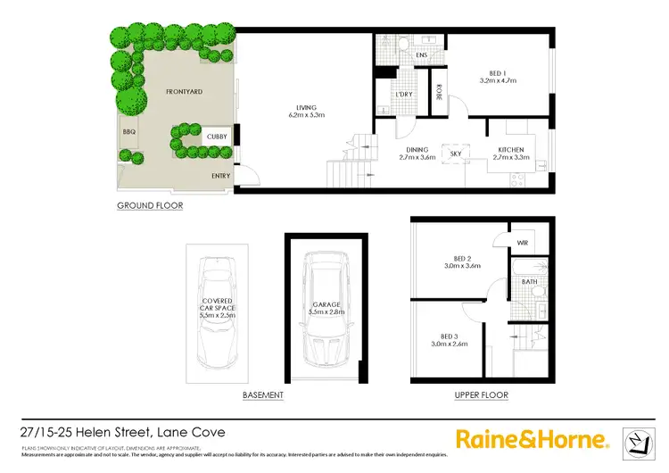 Floorplan of Homely townhouse listing, 27/15 Helen Street, Lane Cove NSW 2066