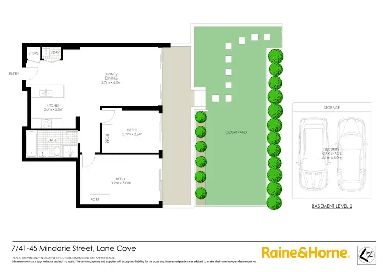 Floorplan of Homely apartment listing, 7/41-45 Mindarie Street, Lane Cove NSW 2066